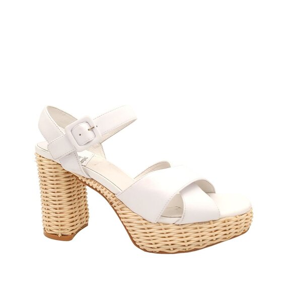 NEW Jeffrey Campbell Whicker Sandals Women 10 Cottagecore Picnic Retro Old Money - Picture 1 of 10